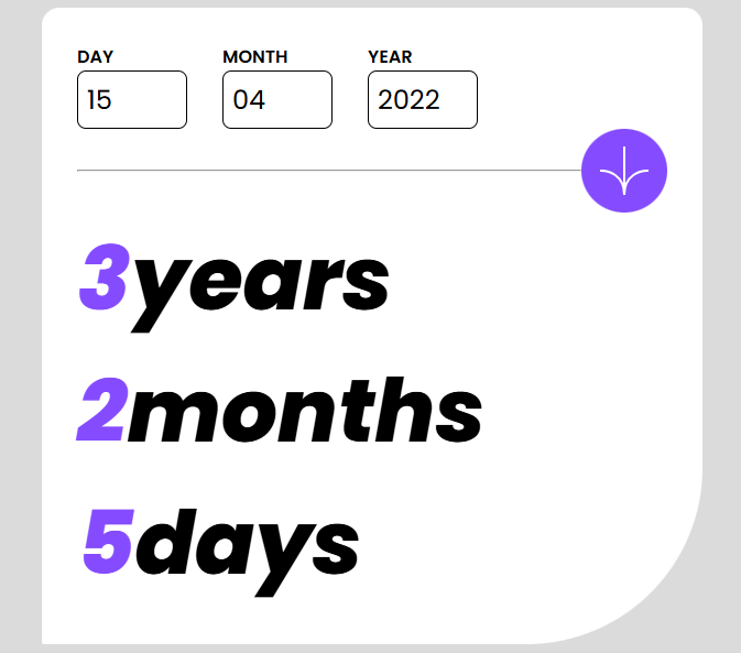 Projeto Calculadora de Idade